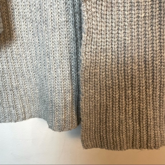 Fate Gray Minimalist Knot Cardigan Sweater Size M - Picture 4 of 9